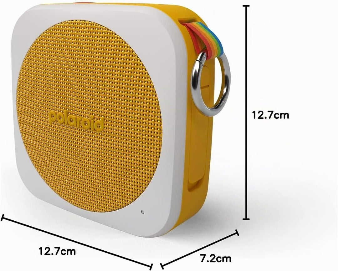 Polaroid P1 Music Player (Yellow) - Super Portable Wireless Bluetooth Speaker Rechargeable with IPX5