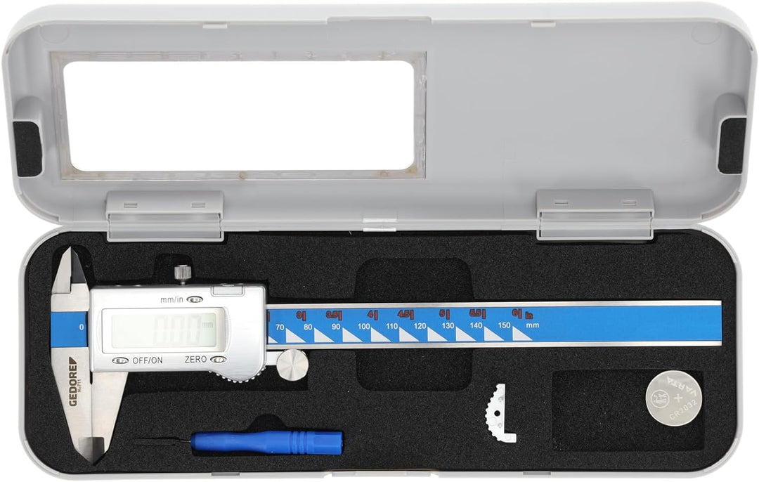GEDORE 711 Digital-Messschieber mm+Zoll in Hartbox