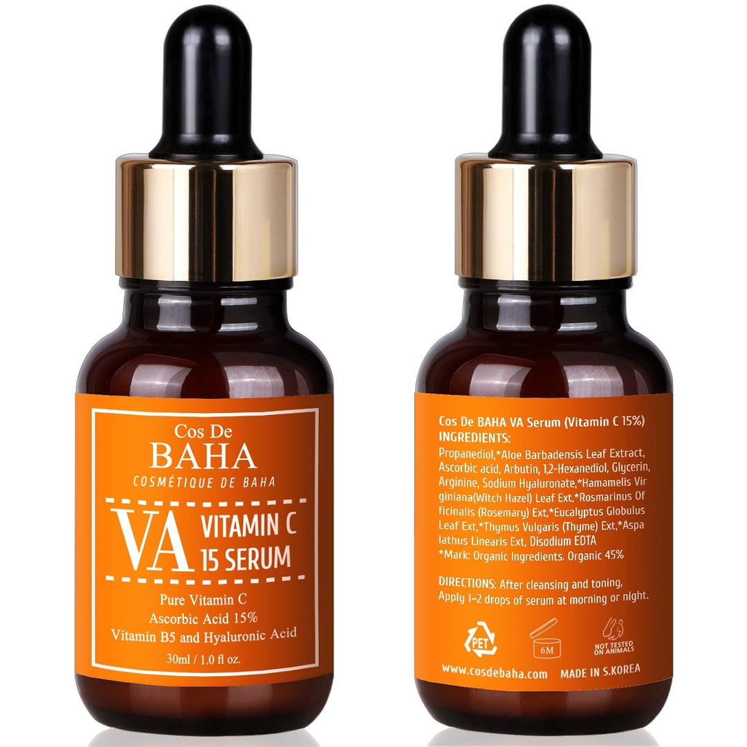 Vitamin C Serum 30ml Ascorbinsäure 15% + Vitamin B5 - Koreanische Hautpflege gegen Altersflecken