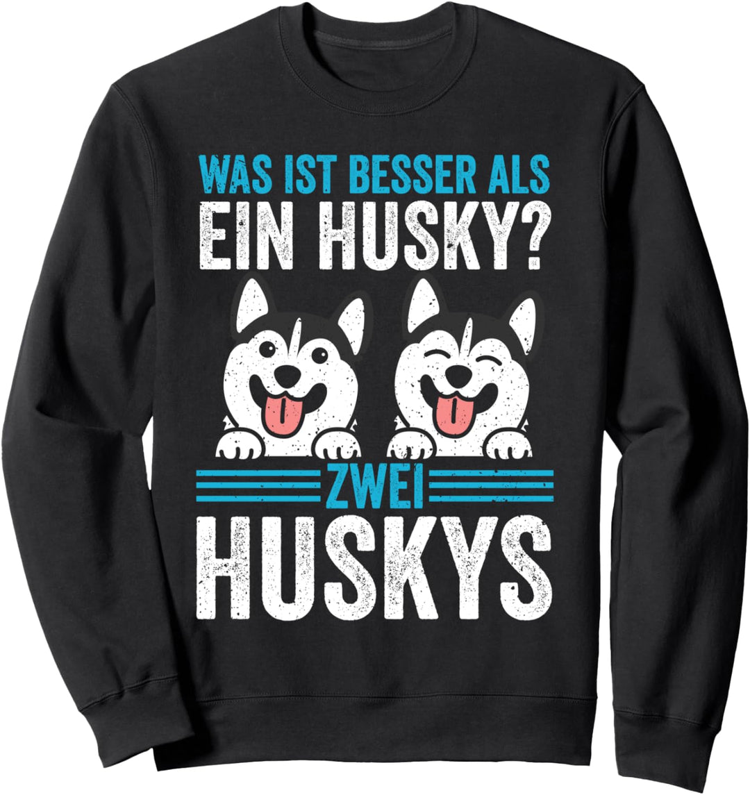 Zwei Husky Hund Husky Sweatshirt