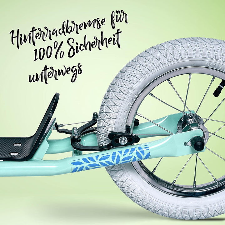 Apollo Retro Scooter Paradise | Roller mit Luftreifen 12,5 Zoll | Stylisher Tretroller für Kinder un