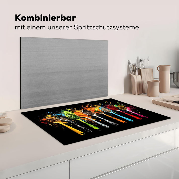 Herdabdeckplatte 80x52 cm Einteilig Herdabdeckung Abdeckplatte für Ceranfeld Abdeckung Induktionskoc