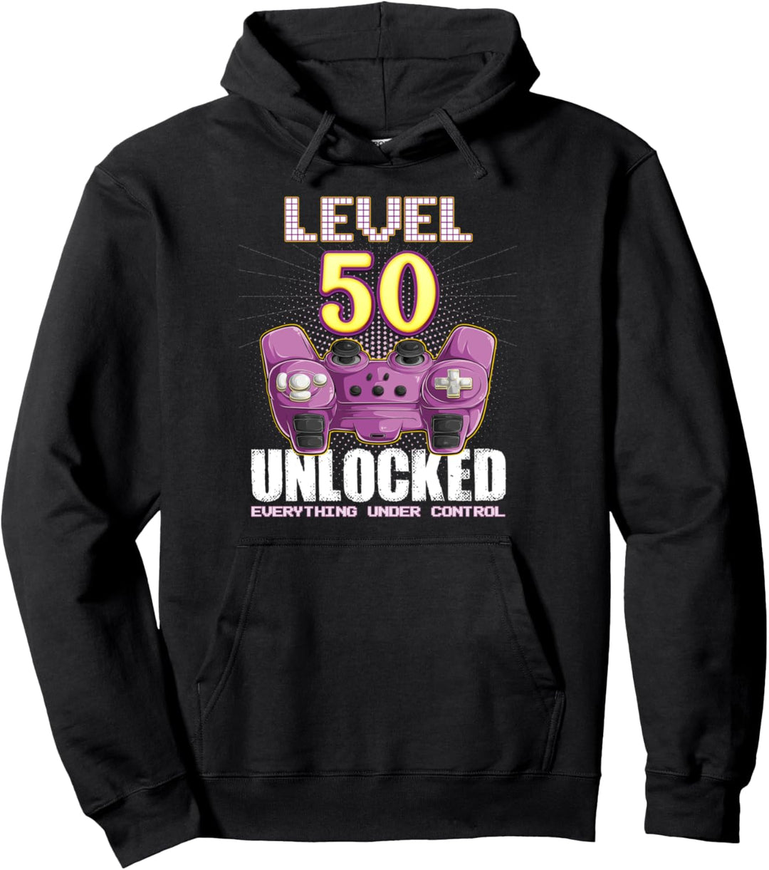 Geburtstag 50 Jahre alt Gamer Frauen Männer Jungs & Mädchen Pullover Hoodie