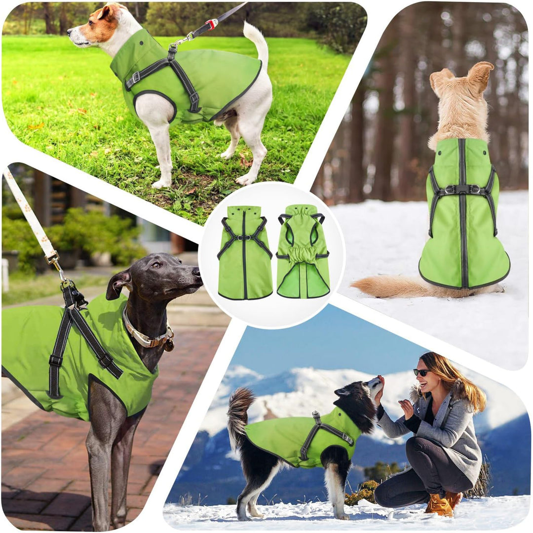 Mosucoirl Hunde Regenmantel Wasserdichter Hunde Kapuzenpullover Reflektierender Hunde Regenmantel mi