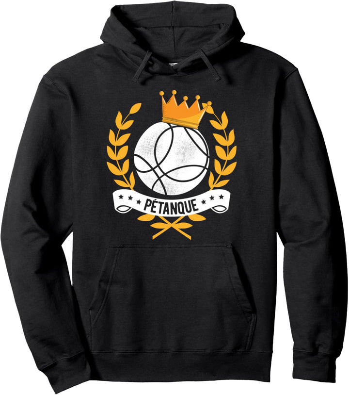 Boule King Petanque Krone Boulekugel Outfit für Bouler Boule Pullover Hoodie
