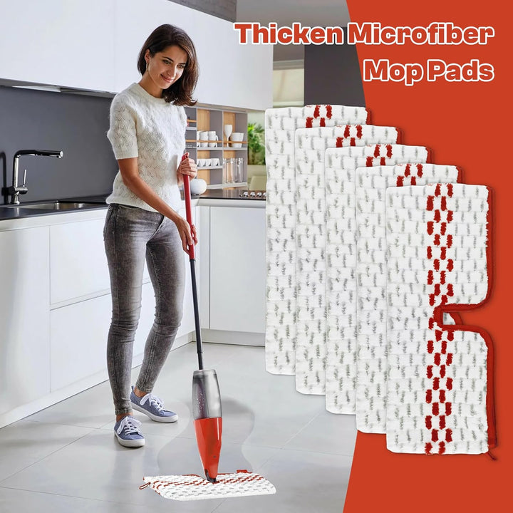 5 Stück für Vileda 1-2 Spraymax Sprühwischer Ersatzbezug Set, Wiederverwendbar für Vileda Wischmopp