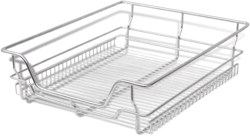 vidaXL 2X Einbauschublade Teleskopschublade Korbauszug Küchenschrank 50 cm 500 mm, 500 mm