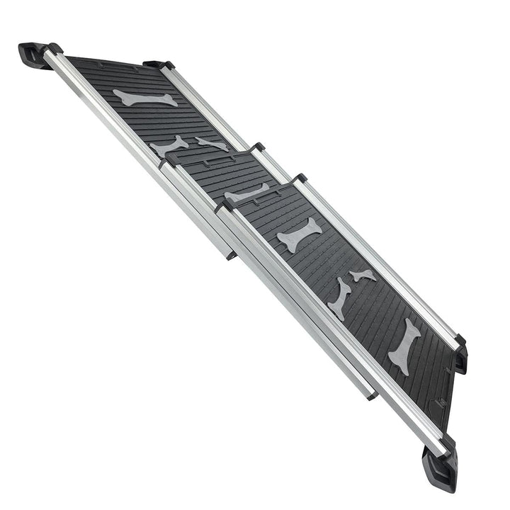 KATSU Tools Hunderampe Auto Klappbar, 70kg/150lbs Tragfähigkeit, 71cm-156cm Aluminiumlegierung Tragb