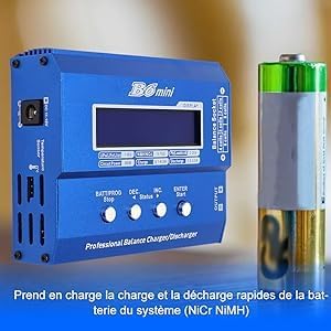 Uadme Lipo ladeger?t balancer, 80 W 6 A DC 11 bis 18 V Entlader digitaler EntladerAkku-Ladeger?t, f¨