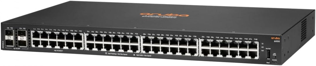 Aruba 6000 52-Port Switch (R8N86A) [48x Gigabit LAN, 4X SFP] schwarz