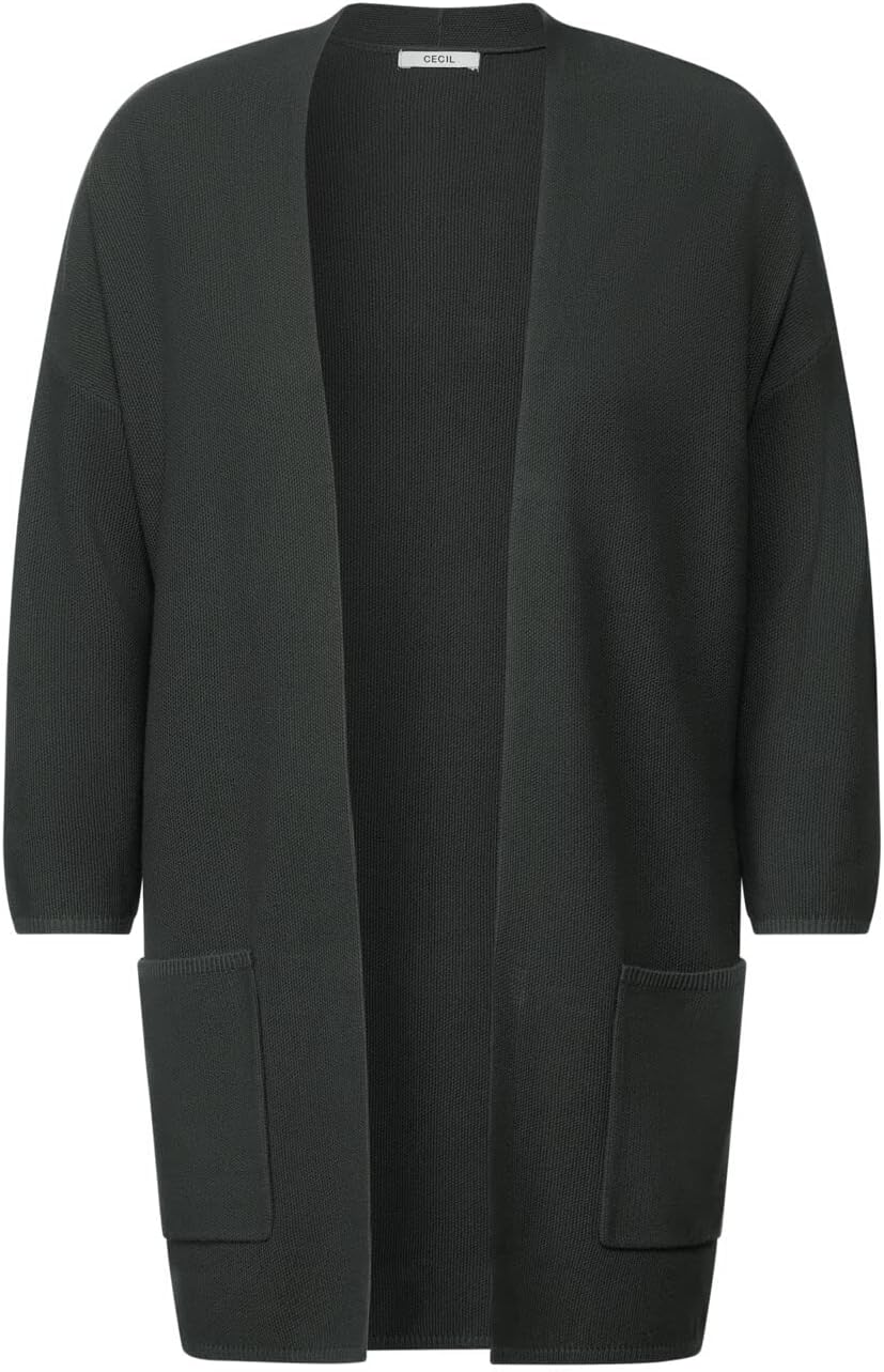 Cecil Damen Longcardigan M Easy Khaki, M Easy Khaki