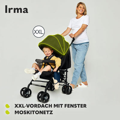 LIONELO Irma Kinderwagen bis 15 kg, Kinderwagen, leichter moderner Kinderwagen mit Liegefunktion, fa