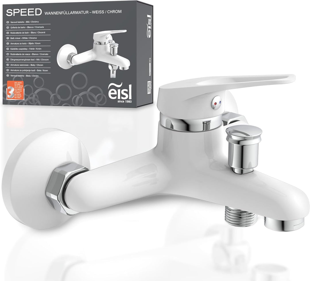 EISL NI023SCR-W SPEED Badewannenarmatur, Mischbatterie für die Badewanne, Einhebel-Wannenfüllarmatur