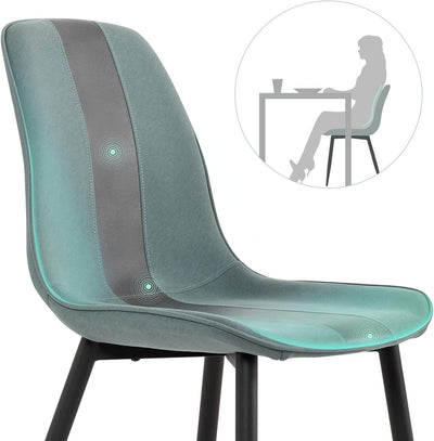 Mondeer Esszimmerstühle 4er Set, Küchenstuhl mit Metallbeinen Scandinavian Modernes Polsterstuhl für