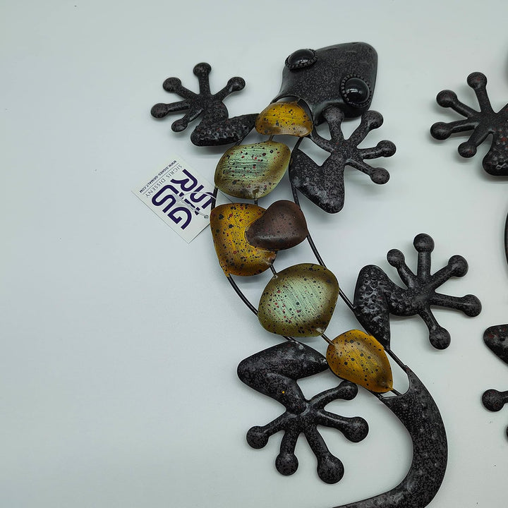 ROCKING GIFTS Wanddekoration, Eidechse, Salamander, Kunst-Ornament, zum Aufhängen für Garten, Verand
