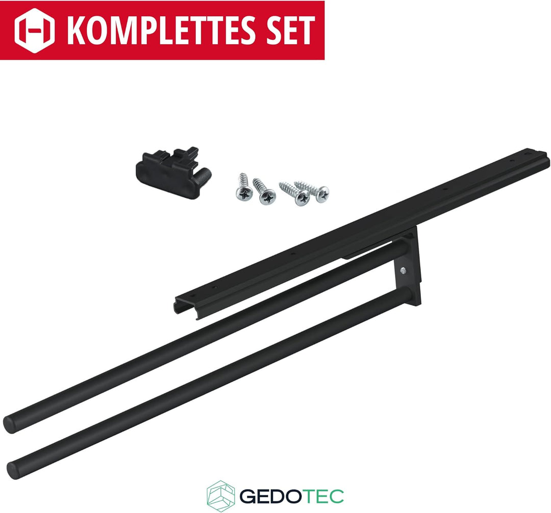 Gedotec Handtuchhalter | H6008 | Handtuchauszug 2-armig ausziehbar | 1 Stück | Geschirrtuchhalter Lä