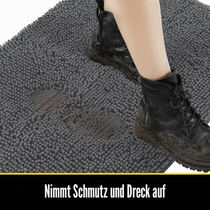 Saugfähige Chenille Fussmatte für den, rutschfeste Badematte, schlammiger Hund, waschbare Matte, sch