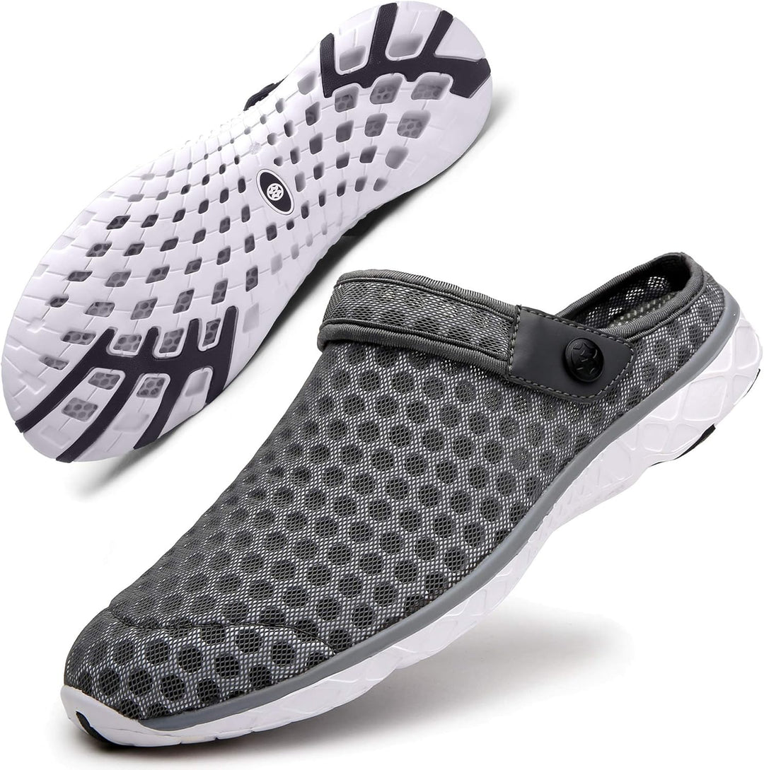 Unisex Clogs Hausschuhe Atmungsaktiv Mesh Pantoletten Sommer Beach Freizeit Schuhe rutschfest Weiche