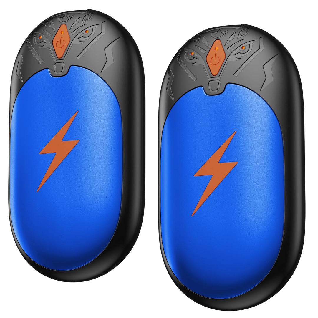 Handwärmer Elektrisch 2 Pack, Ultraleicht Taschenwärmer Wiederaufladbar, Tragbare Heizung 8000mAh, 3