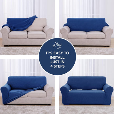 Deconovo Sofabezug Sofa Überzug Sofaüberwurf Sofa Cover Sesselbezug Sofahusse Sofa Abdeckung Super E