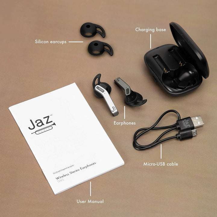 SBS Bluetooth Kopfhörer schwarz - Wireless In Ear Kopfhörer mit Ladestation 450mAh & 3 Stunden Akkul