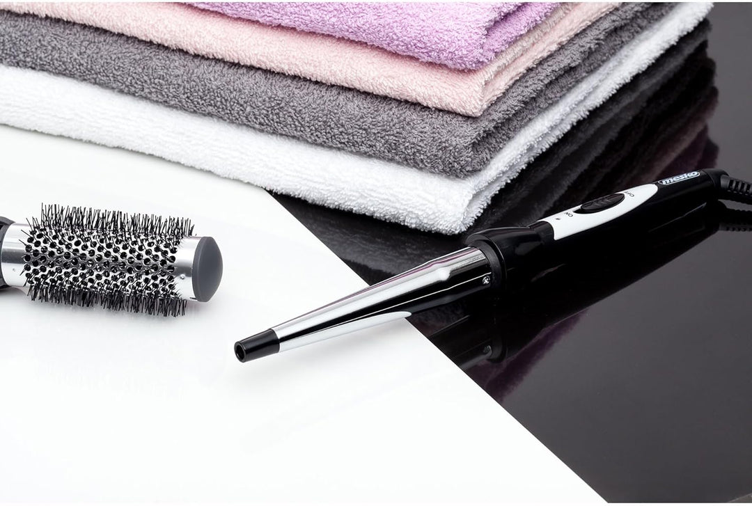 Mesko MS2109 Lockenstab, Professioneller Konischer Welleneisen für Haare, Kreiert Wellen und Locken,
