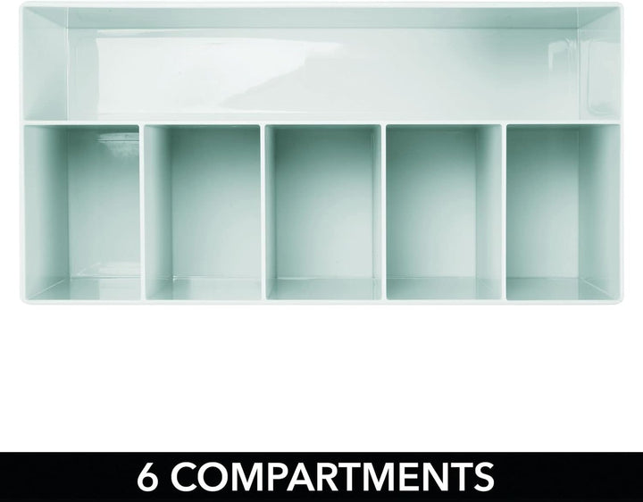 mDesign Schminkaufbewahrung für Wasch- oder Schminktische – Aufbewahrungsbox aus BPA-freiem Kunststo