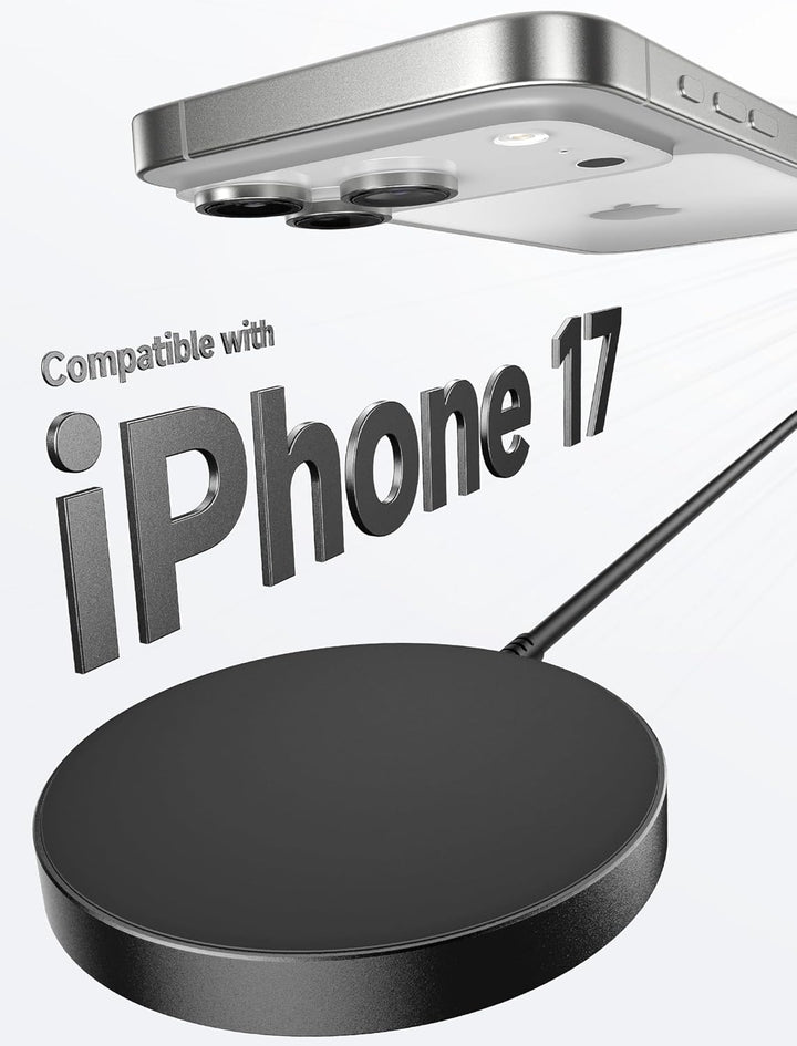 JSAUX 2-Pack Mag-Safe Ladegerät Magnetisches Kabelloses Wireless Charger Pad Induktive Kompatibel mi
