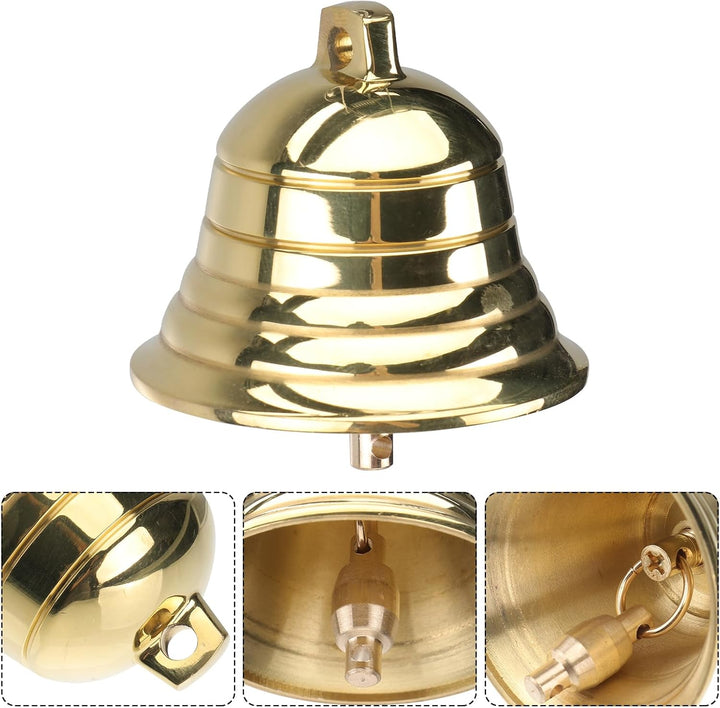 STOBOK 5Cm Weihnachten Schlitten Glocken Ornament Gold Service Glocke Grosse Kranz Weihnachten Abend