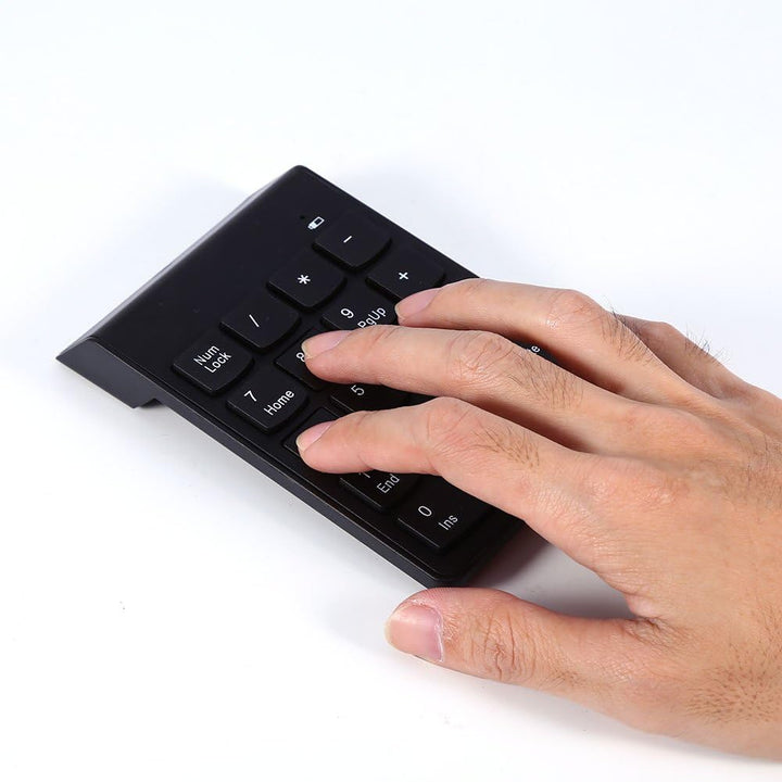 Richer-R 2.4G Wireless Numberic Tastatur, Tragbare Kabellos Nummernblock/Numeric Keypad 18 Tasten Zi