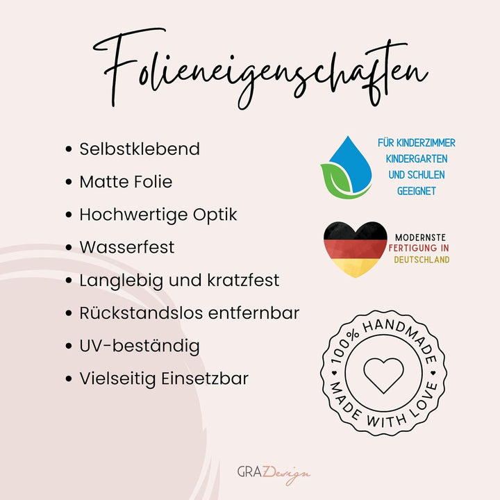 GRAZDesign Türaufkleber Bad Beschriftung WC Aufkleber Tür selbstklebend - 56x40cm / 080 braun 56x40c