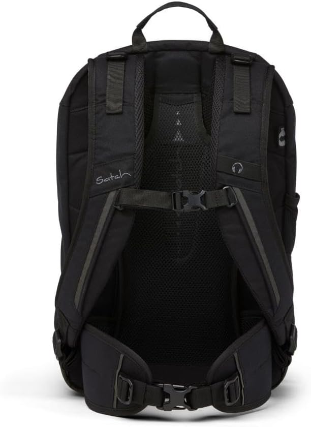 Satch Air Schulrucksack Set 3tlg. inkl. Schlamperbox und Sportbeutel Blackjack, Blackjack
