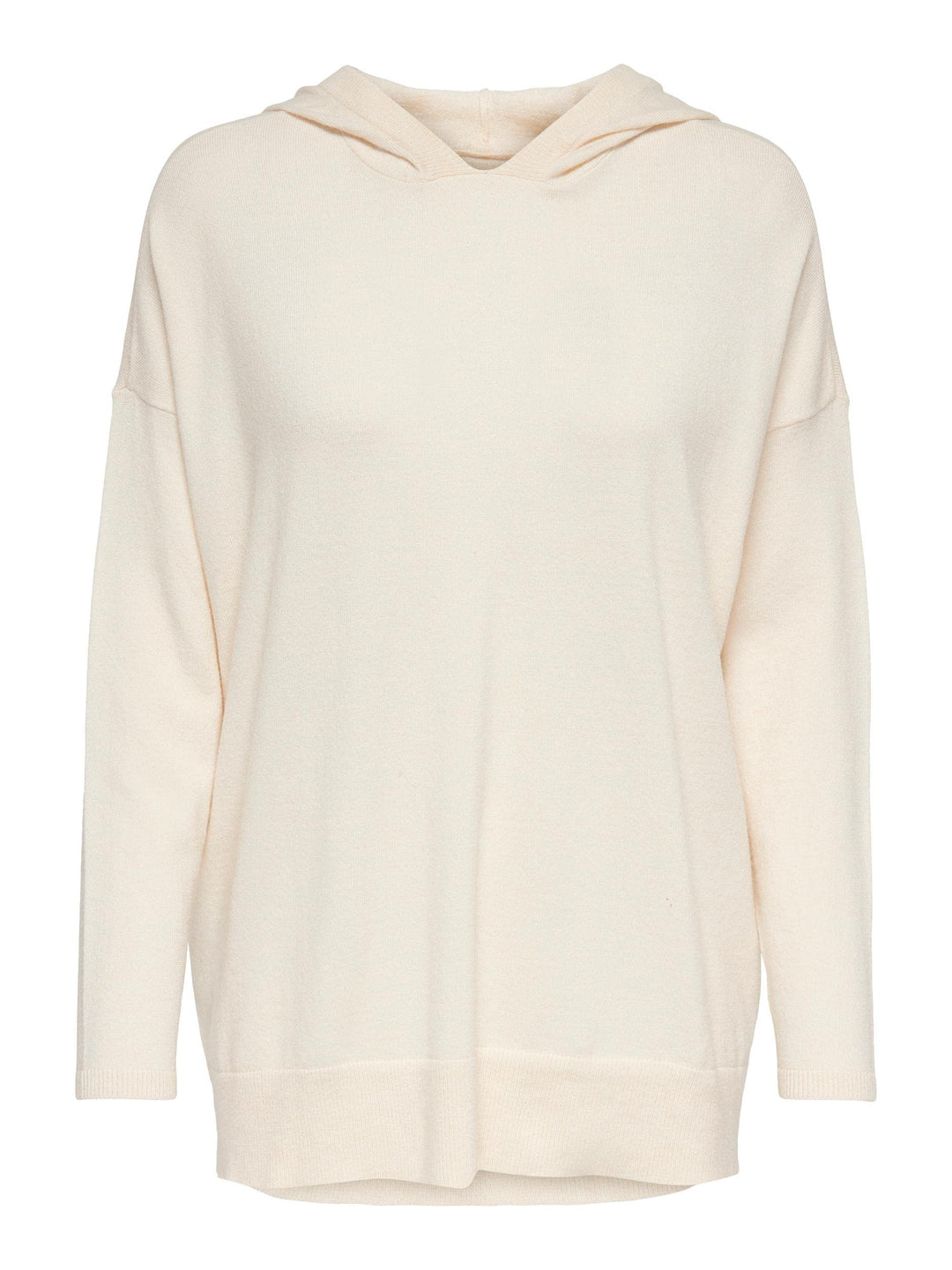 ONLY Damen Onllely L/S Loose Hood KNT Pullover XS Whitecap Gray/Detail:melange, XS Whitecap Gray/Det