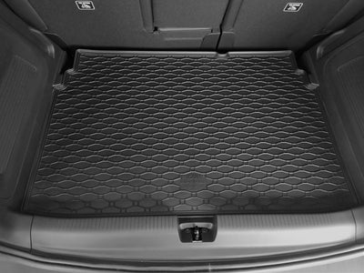 Passgenaue Kofferraumwanne und Gummifussmatten geeignet für OPEL Crossland X ab 2017 + Gurtschoner