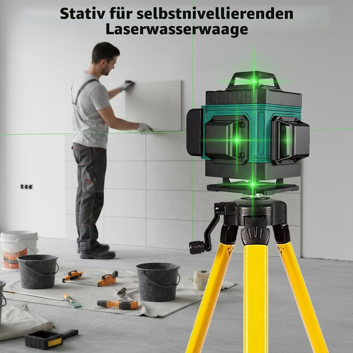 Stativ Laser 5/8 Zoll Gewinde, Höhe 38-100cm, Baustativ für Laser mit Tasche, Laserwasserwaagen Stat