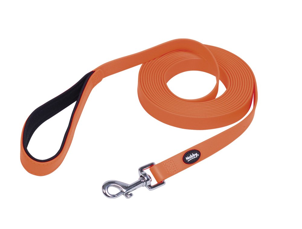 Nobby Schleppleine Cover, neon orange L: 10 m, B: 20 mm, 1 Stück neon orange M-L: 10 m, neon orange