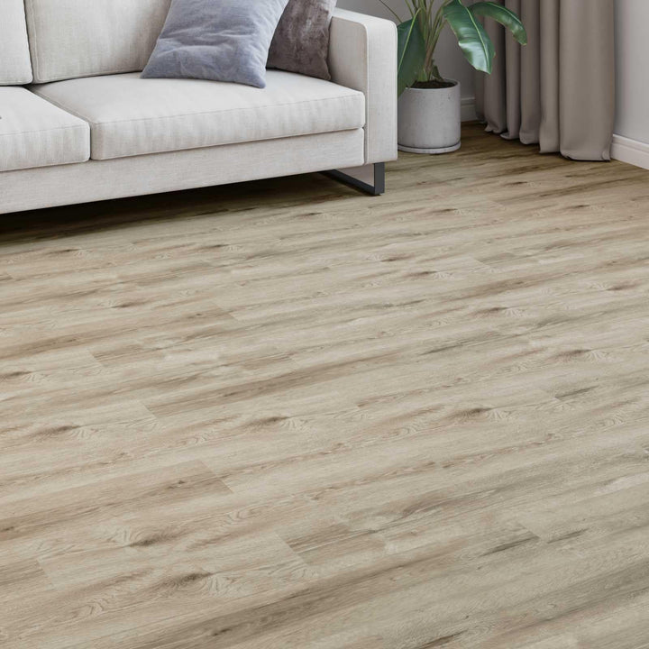 Laminatboden Holzwerkstoff gestrichenes Braun 101 x 20 x 0,8 cm 15 Stück Klicksystem für Wohnzimmer