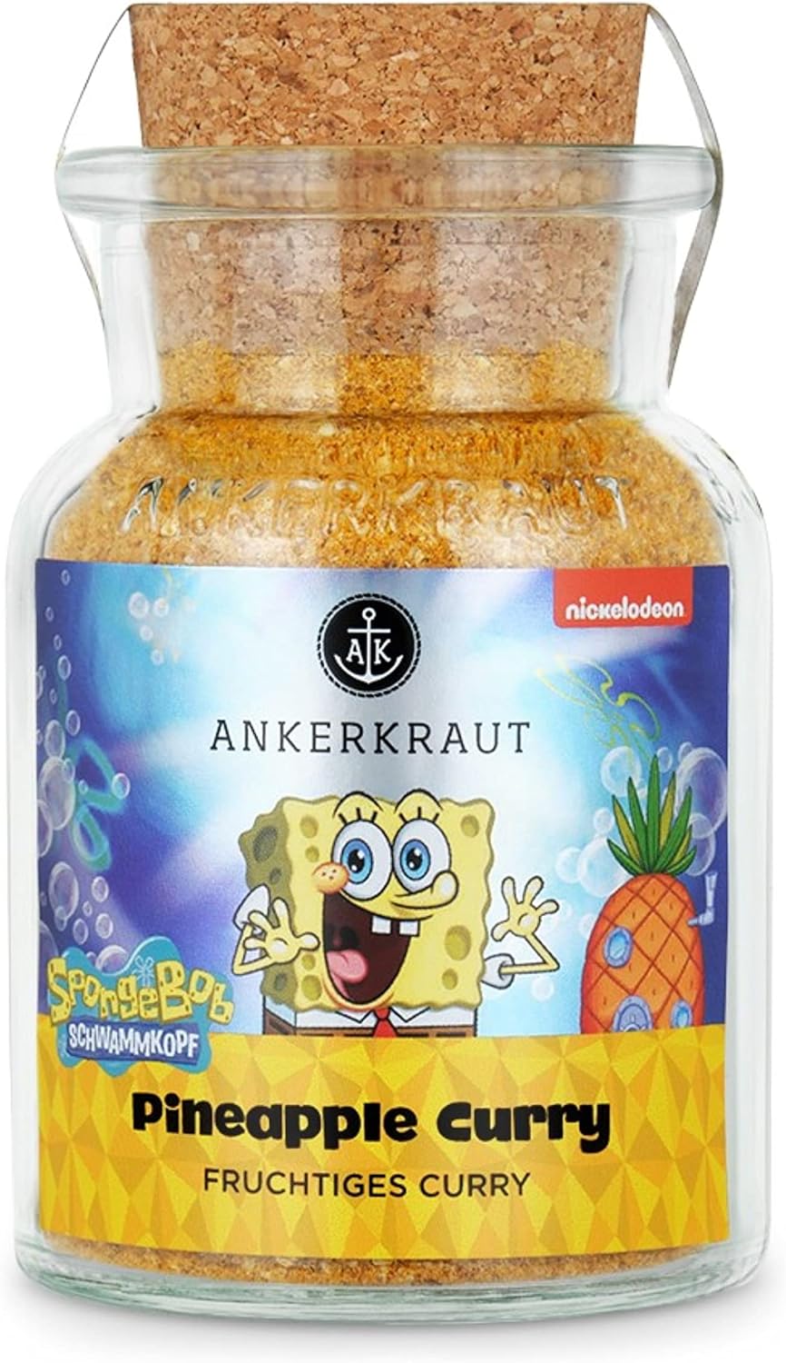 Ankerkraut x Spongebob Geschenk-Box, mit Pineapple Curry und Burger Mix, Spongebob-Edition, Nickelod
