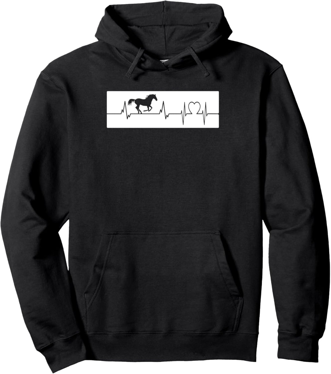 Herzschlag Islandpferd Friese Jungs Pony Spruch Pferdle Pullover Hoodie