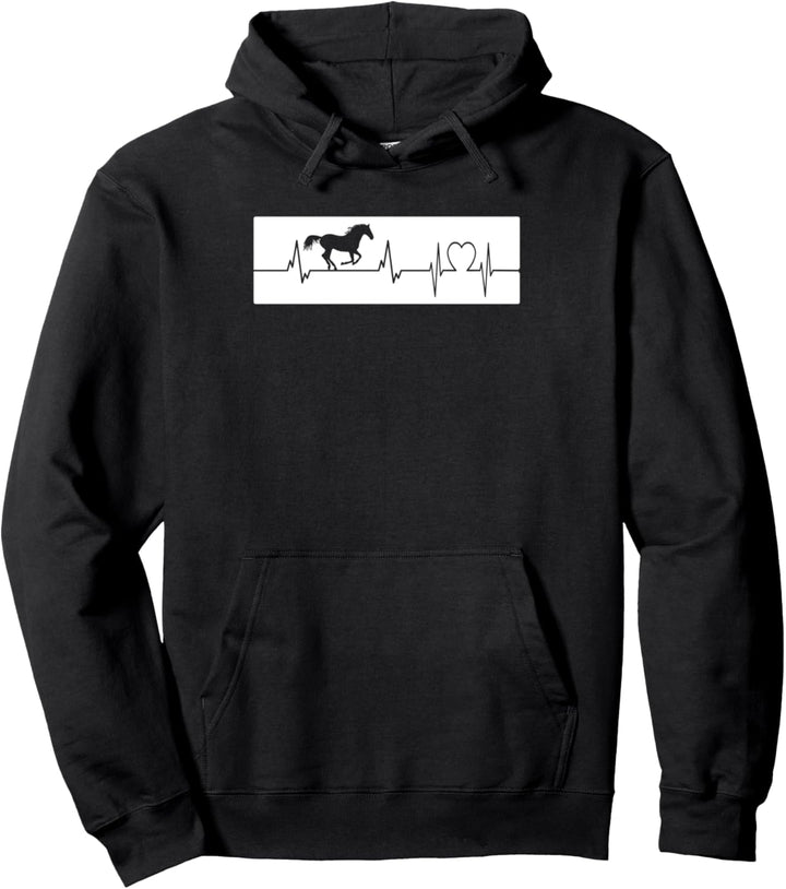 Herzschlag Islandpferd Friese Jungs Pony Spruch Pferdle Pullover Hoodie