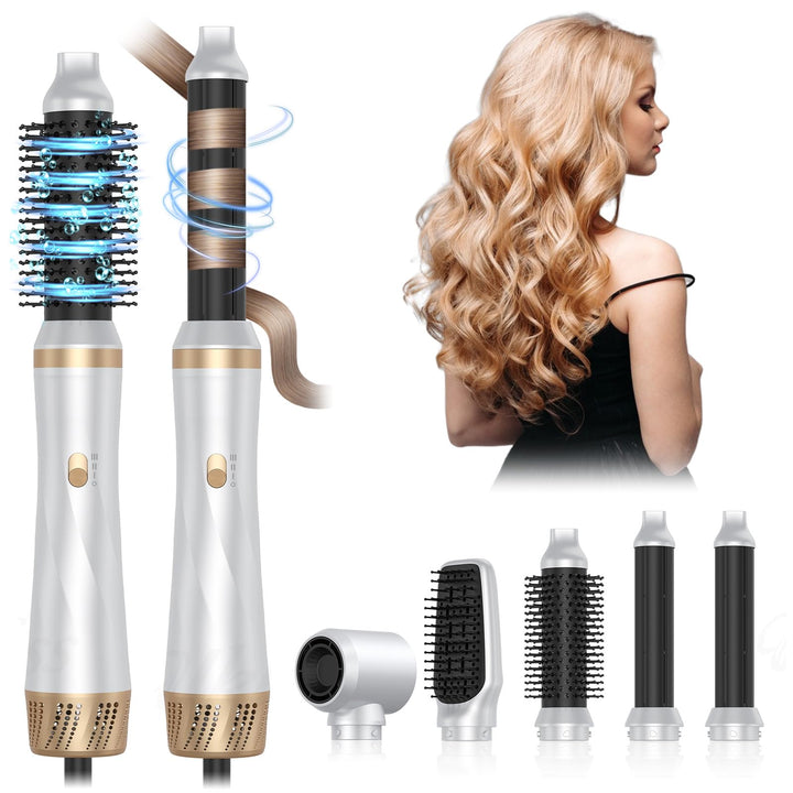 Air Styler Haartrockner 5 in 1, Multifunktionaler Haarstyler mit 5 Zubehörteilen, Haartrockner, Föhn