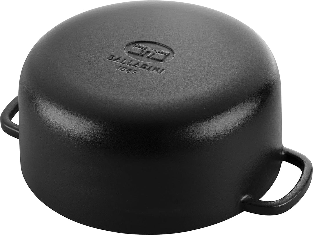 BALLARINI Bellamonte Auflaufform, Bräter, Dutch Oven, Emailliertes Gusseisen, Rund, 24cm, 4,0 L, Sch