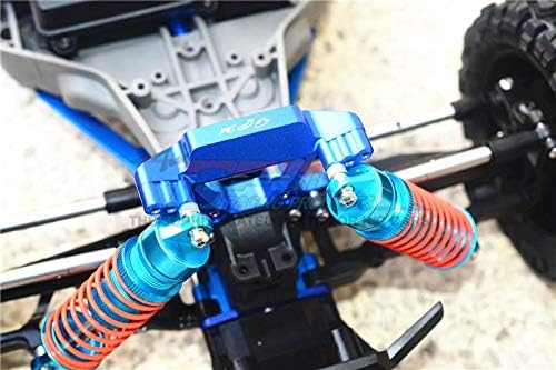 GPM for Traxxas Rustler 4X4 VXL (67076-4) Aluminum Front Shock Tower - 1Pc Set Blue