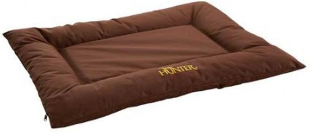 HUNTER Gent Hundebett, wasserabweisend, schmutzabweisend, antibakteriell, 100 x 70 cm, braun braun 1