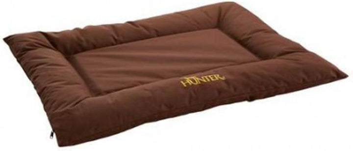 HUNTER Gent Hundebett, wasserabweisend, schmutzabweisend, antibakteriell, 100 x 70 cm, braun braun 1