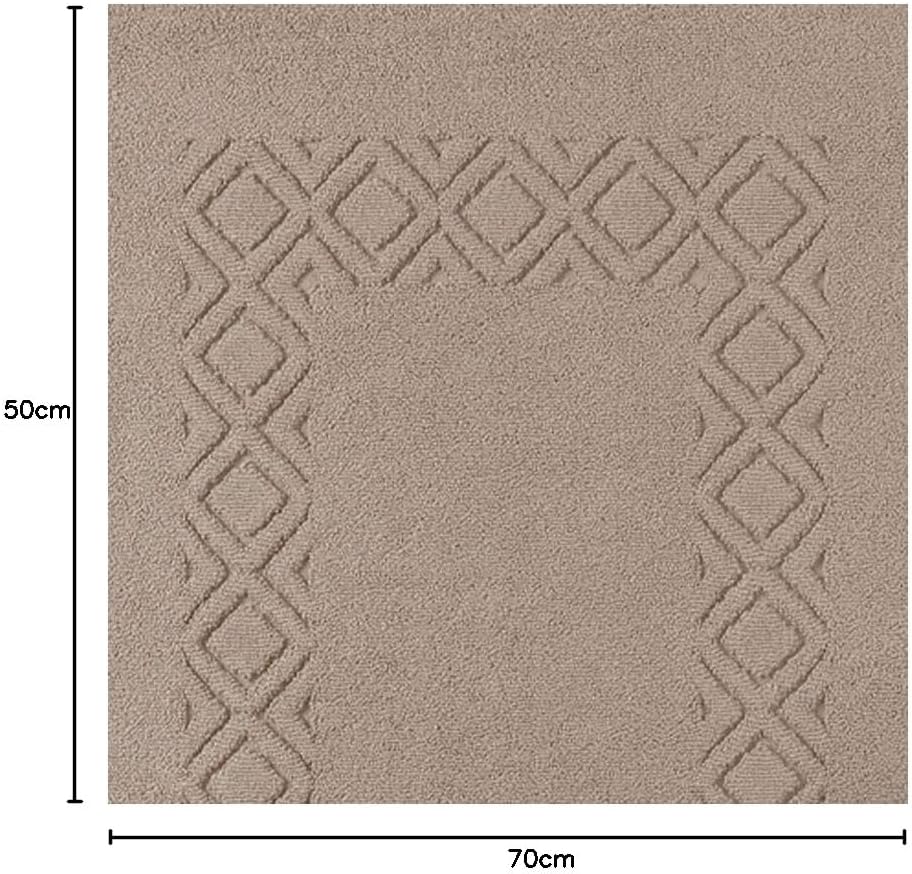 Egeria Badvorlage Denver l Badmatte 50x70cm l 529 Taupe 50x70 cm Braun, 50x70 cm Braun