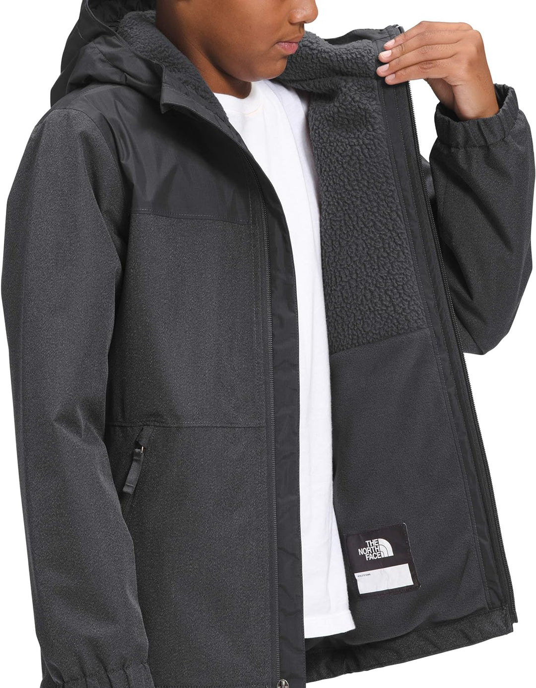 THE NORTH FACE Jungen Warme Sturm Regenjacke M Asphalt