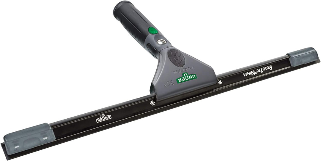 Unger ErgoTec Ninja Fensterwischer 30° (Breite 45 cm, ergonomischer Griff, mit Soft-Gummi, Zwei Gumm