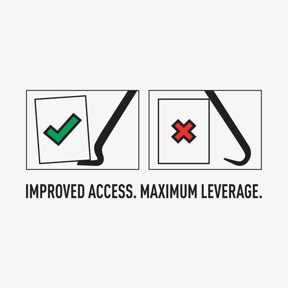 Roughneck Brecheisen/Nageleisen Set 5-teilig (Brechstange 330 mm / 356 mm / 381 mm, Nageleisen 178 m