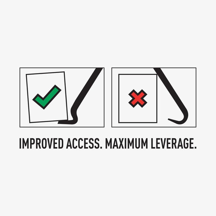 Roughneck Brecheisen/Nageleisen Set 5-teilig (Brechstange 330 mm / 356 mm / 381 mm, Nageleisen 178 m